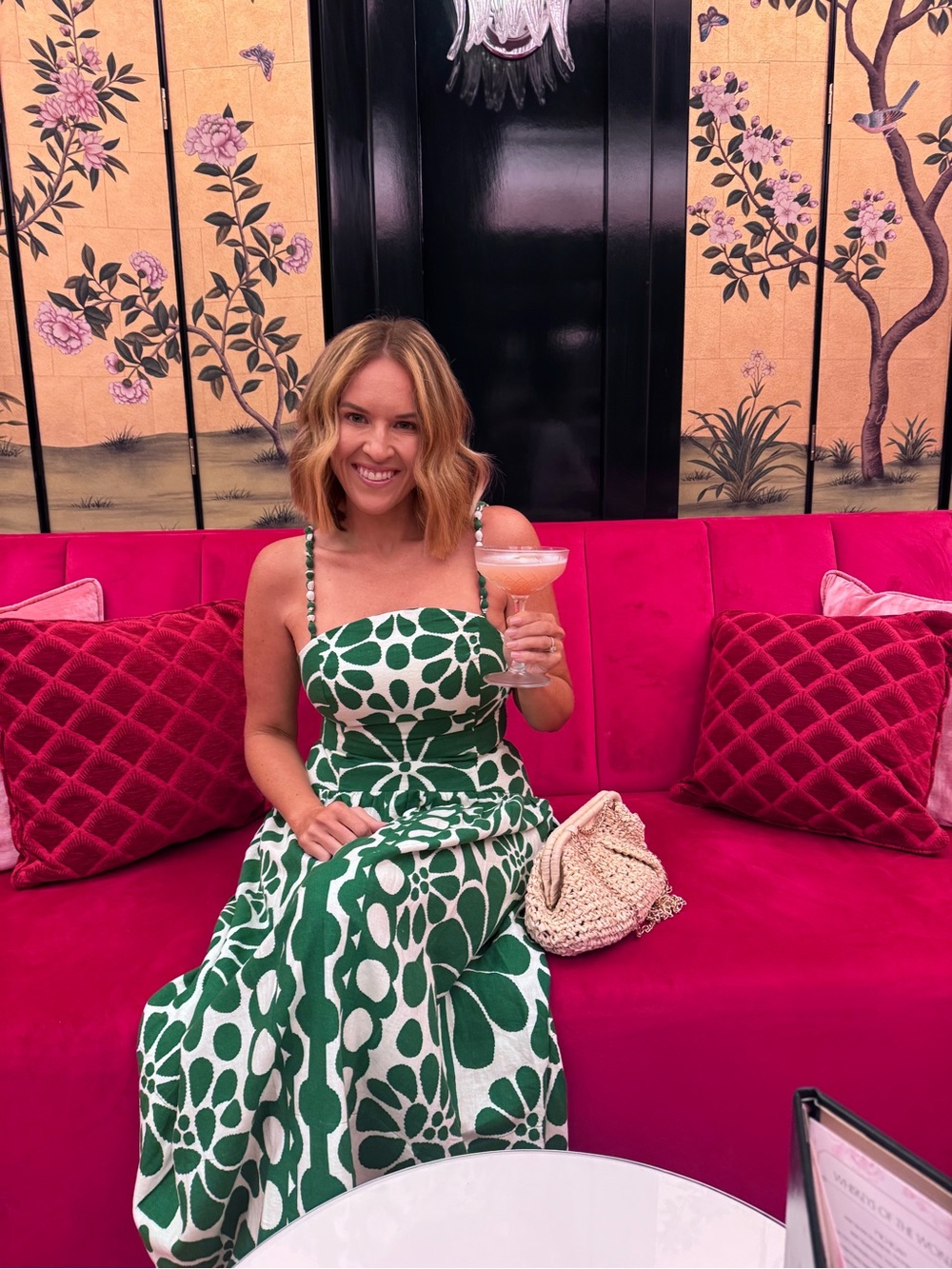 Caroline Constas 💚 Floral Print Midi Dress (S) - Picture 4 of 10